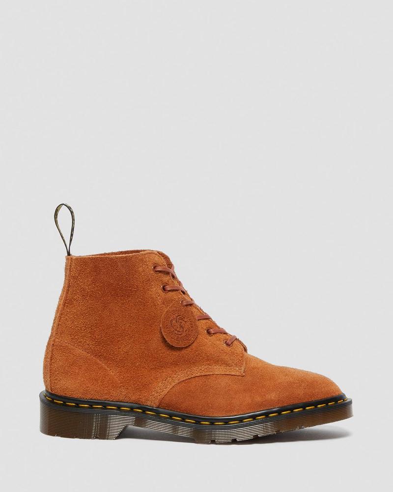 Men's Dr Martens 101 Made in England Suede Ankle Boots Brown | AU 407CTV